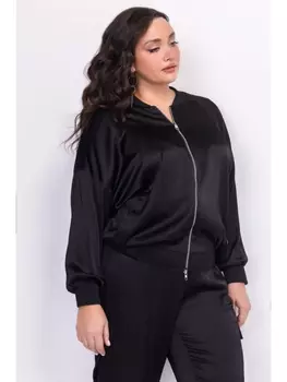 Пиджаки, жакеты Атласный жакет свободного силуэта 3310