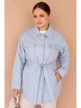 Пиджаки, жакеты К-73113 серо-голубой