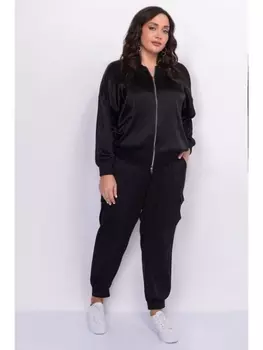 Пиджаки, жакеты Свободный атласный жакет на резинке арт.3310