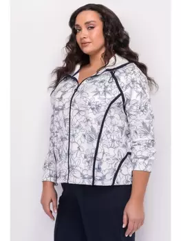 Пиджаки, жакеты Трикотажный синий жакет с капюшоном арт.3237