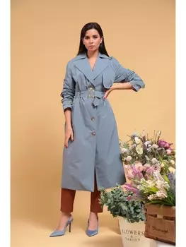 Плащи 130600 голубой