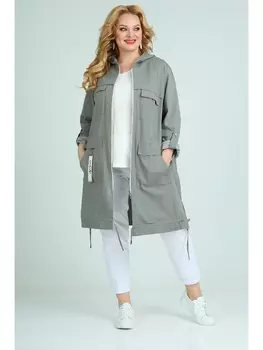 Плащи 1543 серо-зелен