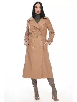 Плащи 2732 темный беж