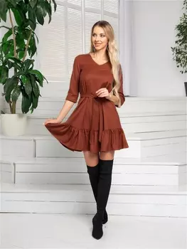 Платье 01-553 терракотовый