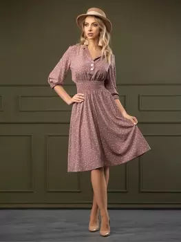 Платье 01-557 пудра