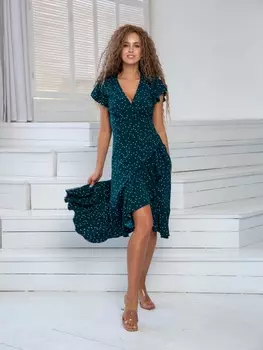 Платье 01-562 изумруд