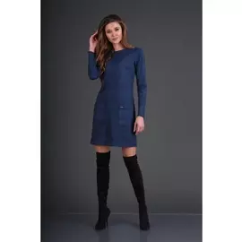 Платье 01-578 темно-синий