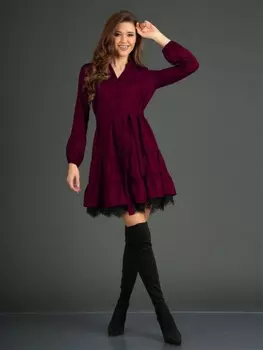 Платье 01-586 бордовый