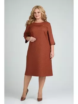 Платье 0256 терракот
