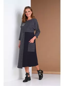 Платье 0397 синий