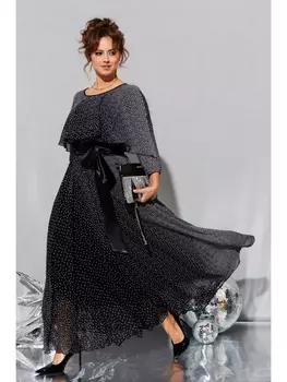 Платье 063.1 черно-серый