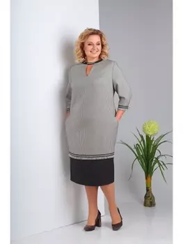 Платье 0871-серый