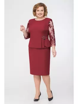 Платье 1017-2018 (бордовое)