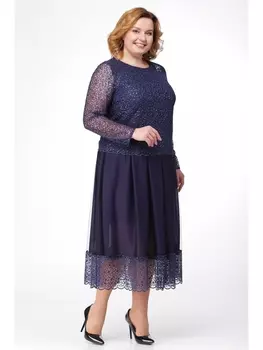 Платье 1038/1-синий