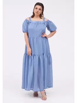 Платье 1084 голубой