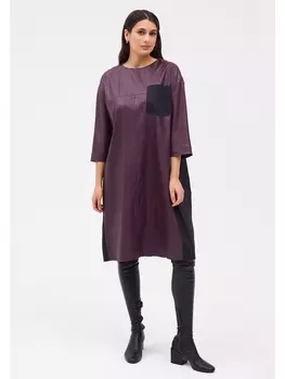 Платье 1096.1 баклажан-черный