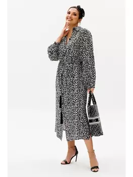 Платье 1098.1 черно-белый