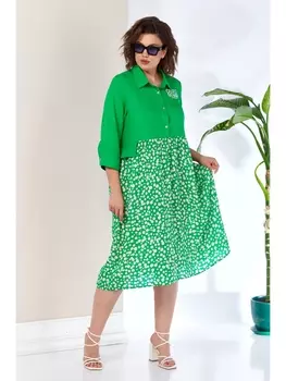 Платье 1107 ярко-зеленый