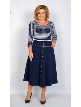 Платье 112-17-синий