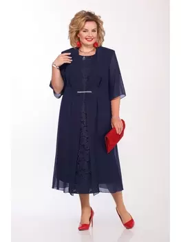 Платье 1159 темно-синий