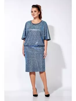 Платье 1161 голубой