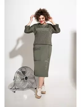 Платье 1168 хаки