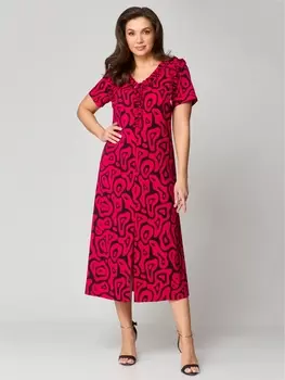 Платье 1185 красно-черный