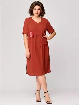 Платье 1194 кирпичный