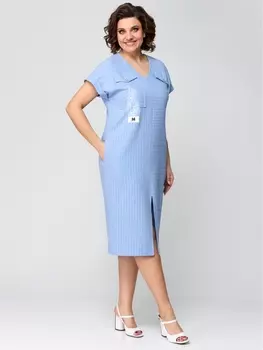 Платье 1197 голубой