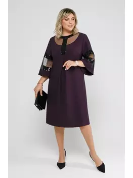 Платье 1204 баклажан