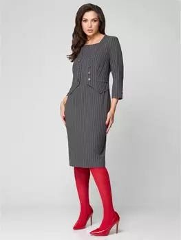 Платье 1204 светлый графит