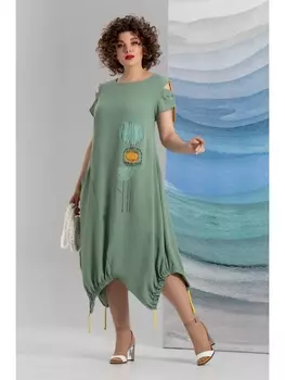 Платье 1222 полынь