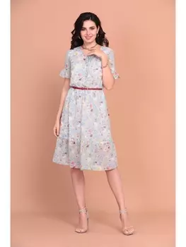 Платье 1254 голубой