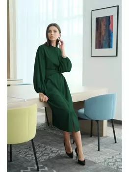 Платье 1266 изумруд