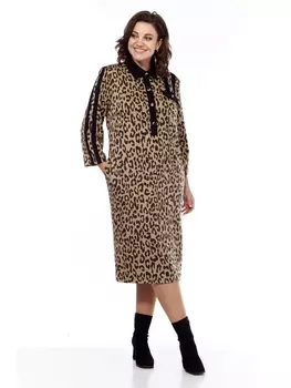Платье 1275 леопард