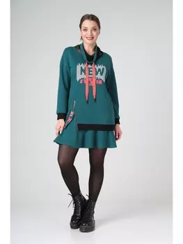 Платье 130117 изумрудный