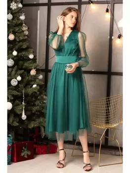 Платье 1303 изумруд