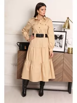 Платье 1316 бежевый