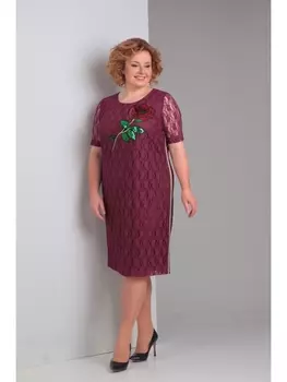 Платье 1316-бордо