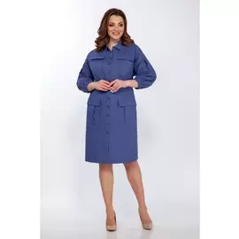 Платье 1369 синий под джинс