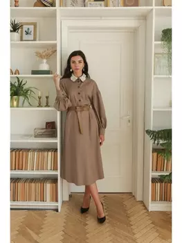 Платье 1377 кофе