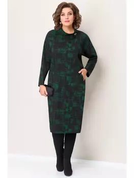 Платье 1379 черно-зеленый