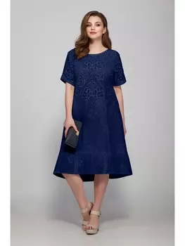 Платье 1407 синий