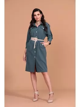 Платье 1421 морская волна