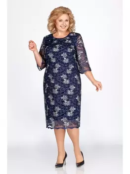 Платье 1423 синий
