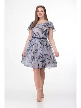 Платье 145 синие тона