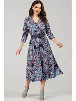 Платье 1486-синий