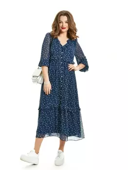 Платье 1549 синий