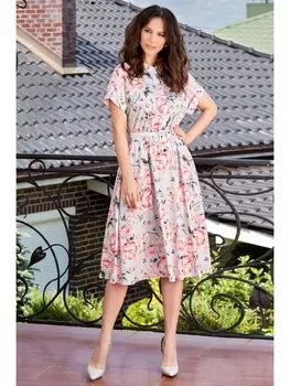 Платье 1550 цветы шиповника