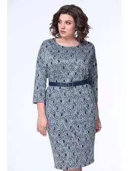 Платье 1582 синий